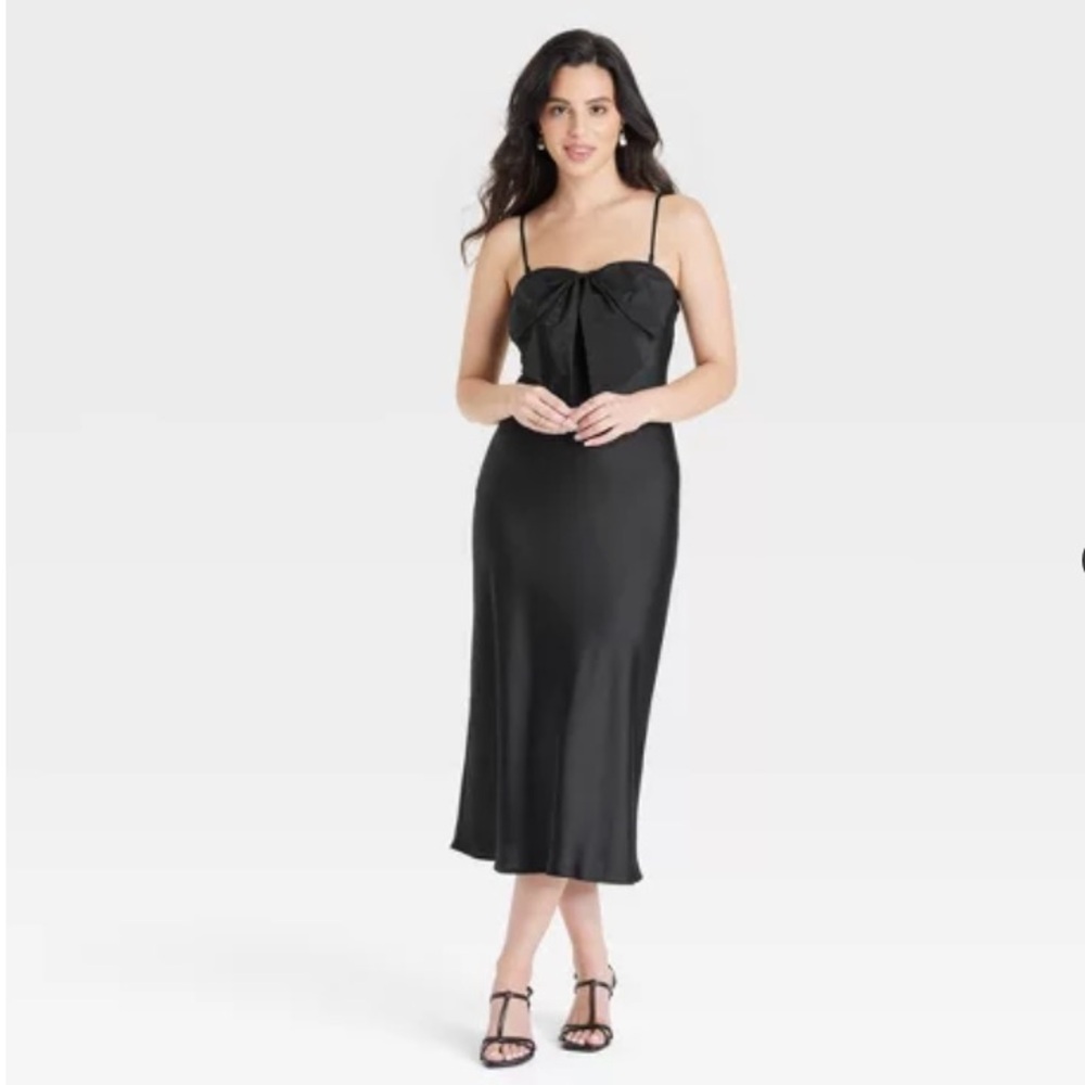black silk dress